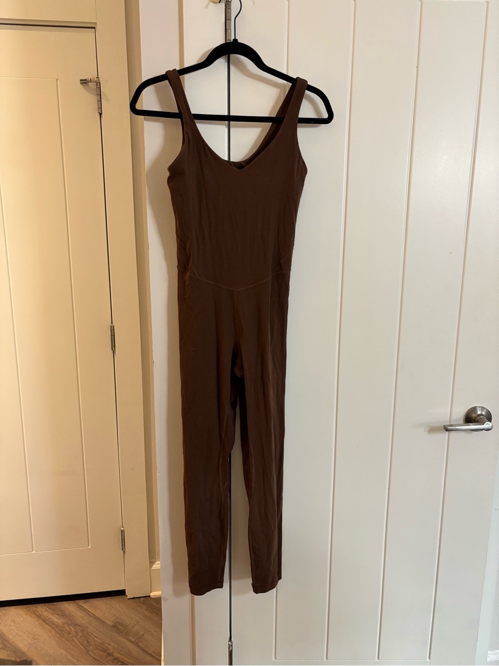 lululemon athletica Brown Scoop-Neck Jumpsuit